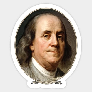 Benjamin Franklin Portrait Fanart Sticker